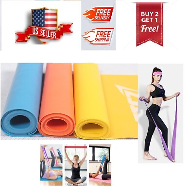 #ad DDG FITNESS TTCZ Resistance Band Stretch Pilates Yoga Physical Therapy Home Gym $5.99
