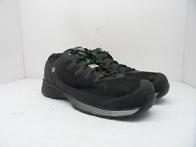 WORK PRO Men#x27;s Aluminium Toe Steel Plate Welded Work Shoes Black Green 10.5EE $37.49