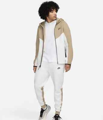 #ad 2XL Nike Sportswear Tech Fleece Knit Zip Hoodie FB7921 121 White Khaki 2XL $99.00