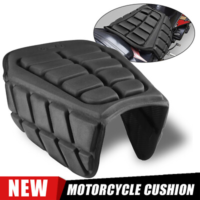 #ad Motorcycle 3D Air Comfort Gel Seat Cushion Pad Motorbike Cover Pressure Relief $23.98