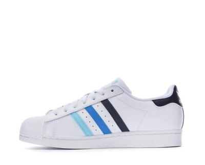 #ad adidas SUPERSTAR White Legend Ink Bliss Blue HP5499 Shoes Mens Multi Size NEW $67.97
