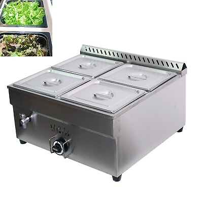 #ad #ad 4 Pan LP Gas Food Warmer Propane Steam Heater Soup Stove w Pressure Relief Valve $399.50