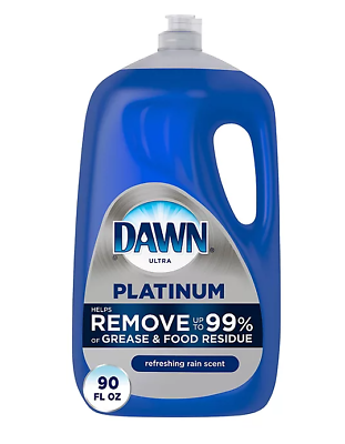 #ad Dawn Platinum Dishwashing Liquid Dish Soap Refreshing Rain 90 fl. oz. $19.98
