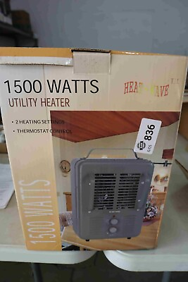 #ad HeatWave 1500 Watt Utility heater milk house heater $22.50