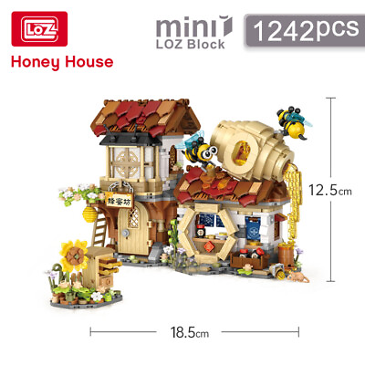 #ad LOZ Mini Blocks Sets Street View Building Blocks Micro Bricks Toy with Manual $28.00