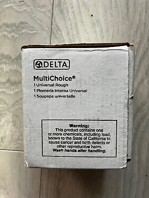 #ad Delta MultiChoice Universal Rough Body Tub amp; Shower Valve R10000 UNBX $29.99