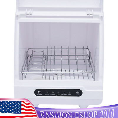 #ad Portable Countertop Dishwasher 5 Washing Programs with Water Tank Leak Proof Dry $169.57