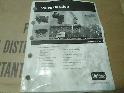 #ad 2015 Haldex valve parts Catalog semi trucks trailer pressure air hydraulic $11.99