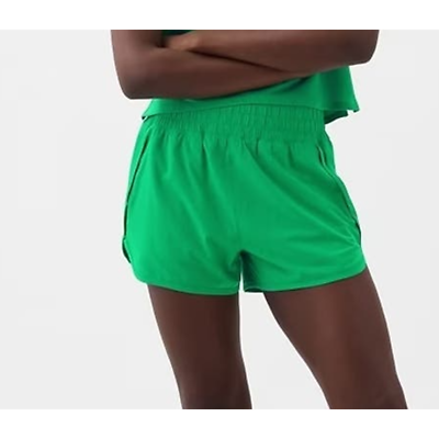 #ad Gap Fit Runaround High Rise Workout Active Gym Running Shorts Simply Green Small $25.00