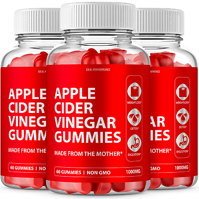 #ad ACV With Mother Apple Cider Vinegar for Digestion 180 Gummies $37.95