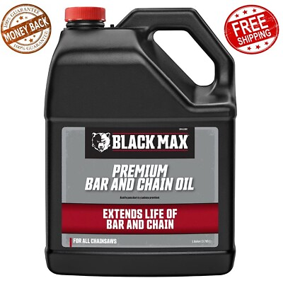 Black Max 1 Gallon Bar and Chain Oil 128oz 3.785 Liters Free Shipping $13.95