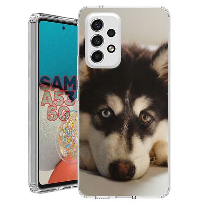 #ad For Samsung Galaxy A23 5g A52 A53 TPU Case CoverGlass Baby Husky $11.46