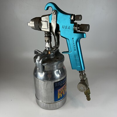 #ad Sharpe 998 Spray Gun Pressure Feed HVLP System Blue $135.99