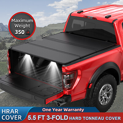 #ad #ad For 04 15 Nissan Titan 5.5FT Truck Bed Cover 3 Fold Hard Aluminium Tonneau Cover $352.90