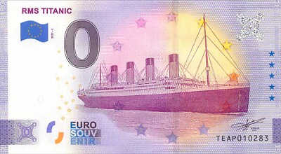 #ad #ad Irish Commemorative 0 Euro Souvenir Banknote of the RMS Titanic FREE Shipping $6.85