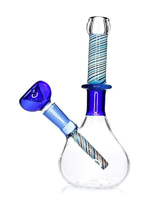 #ad Color lines Straight neck bong water pipe Hookah Water Pipe for tobacco use $29.95