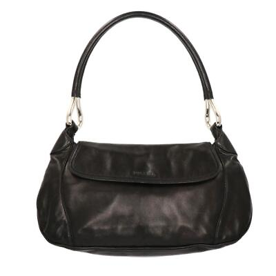 #ad Prada Prada Leather Semi Shoulder Black Brand Back Ab 07 Used $589.56