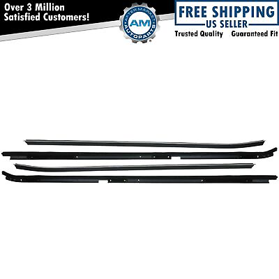 #ad Inner amp; Outer Window Sweep Felts Seals Weatherstrip 4 Piece Kit Set for Buick $127.35