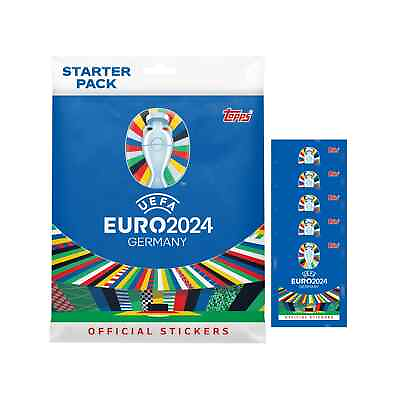 #ad #ad 2024 Topps UEFA Euro Cup Stickers Mega Starter Pack Album 48 Stickers $24.95