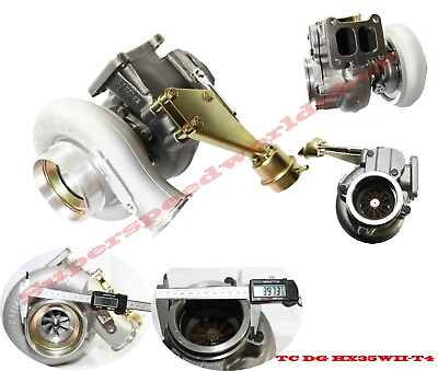#ad Upgrade T4 Flange 16cm HX35W Diesel Turbo 4quot; Exhaust V band Outlet Diesel 6BTA $200.00