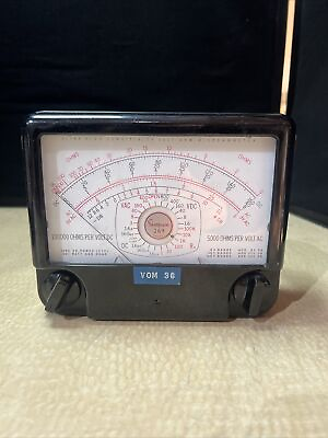 #ad Simpson 269 Series 3 Black Analog Ultra High Sensitivity Volt Ohm Microammeter $49.99