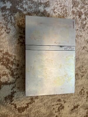 #ad Silver Sony PlayStation 2 SCPH 77001 DOES NOT WORK Parts only Powers On $29.85