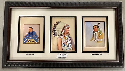 #ad JOSEPH SCHEUERLE Beno Sioux Water Cheyenne Willie Sitting Bull Framed Prints $89.99