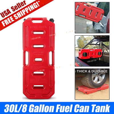 #ad 30L 8Gallon Gas Oil Gasoline Can Container Tank Fuel For Offroad SUV Motor Truck $128.99