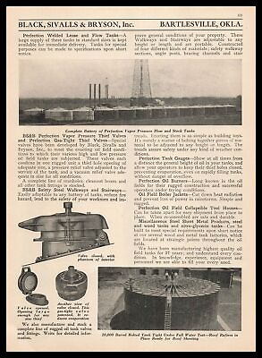 #ad #ad 1931 Black Sivalls amp; Bryson Bartlesville Oklahoma Vapor Pressure Tanks Print Ad $13.96