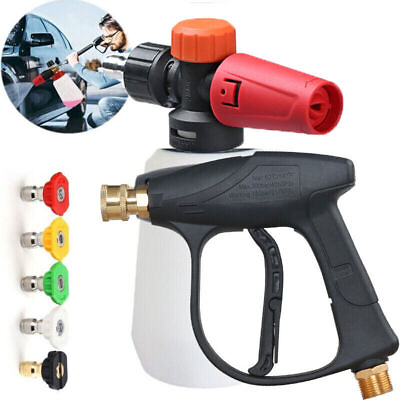 #ad Snow Foam Lance Cannon Soap Bottle Sprayer for Pressure Washer Gun Car Wash 1 4” $27.99