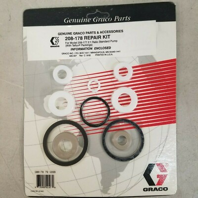 #ad GRACO 208 178 Pump Repair Kit Genuine Graco Parts and Accessories $133.50