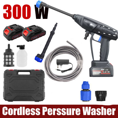 #ad Cordless Portable Electric High Pressure Water Spray Gun Car Washer Cleaner Tool $69.87