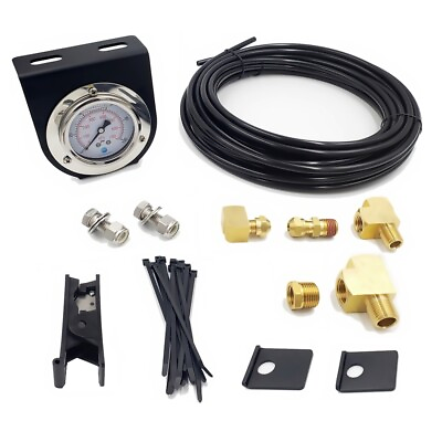 #ad Air Pressure Gauge Kit For Semi Truck Trailer Suspension Onboard Load Scales PL3 $133.16