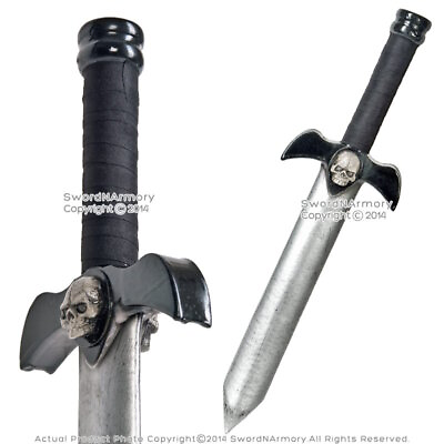 #ad 19quot; Black Demon Foam Dagger LARP Latex Short Sword Video Game Weapon Cosplay $22.98