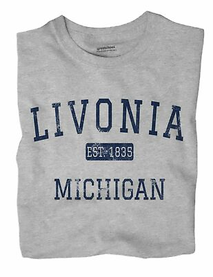#ad Livonia Michigan MI T Shirt EST $18.99