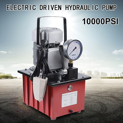 #ad #ad Electric Hydraulic Driven Pump Single Acting Manual Valve 10000 PSI 110V 750W US $231.00
