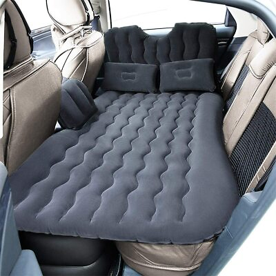 #ad Inflatable Travel Car Air Mattress Back Seat Bed and Rest W Pillows Pump and Bag $39.99