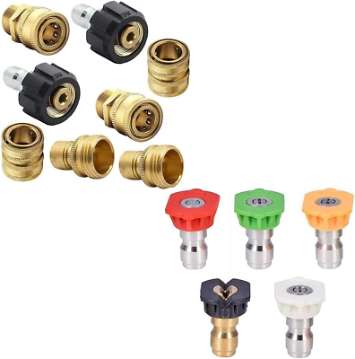 #ad Twinkle Star Pressure Washer Adapter Set Pressure Washer Nozzle Tips $36.65