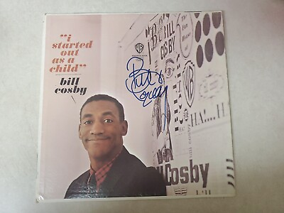 #ad Comedian Bill Cosby Autographed Viny 1964 quot;I Started Out As A Childquot; $25.00