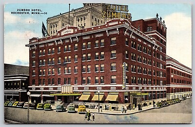#ad Postcard Zumbro Hotel Rochester MN 1956 J28 $5.97