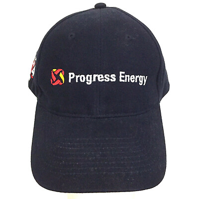 Progress Energy Hat Power Oil Natural Gas Spell Out Logo Golf Baseball Dad Cap $17.91