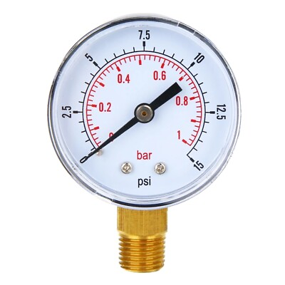 #ad Dial Pressure Gauge Low Pressure Gauge Scale Pressure Gauge 1 4quot; BSPT $10.80