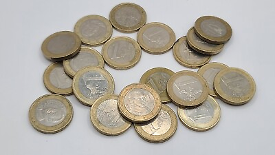 #ad #ad Lot of 20 Euro Zone 1 Euro Coins $33.55