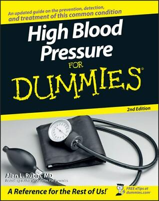 #ad High Blood Pressure for Dummies by Rubin Alan L. $5.03