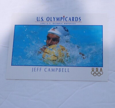 1992 Impel U.S. Olympic Hopefuls #96 Jeff Campbell Water Polo #ad #ad $1.34