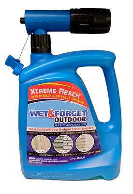 #ad Wet amp; Forget Outdoor Xtreme Reach Moss Mold Mildew amp; Algae Stain Remover 2 Liter $45.00