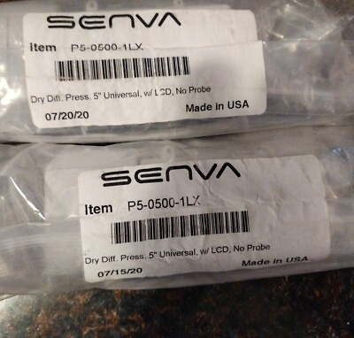 #ad Lot of 2 Senva P5 0500 1LX Dry Differential Pressure 5” Universal W LCD new $90.00