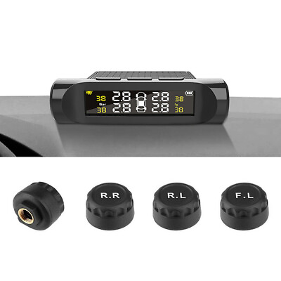 #ad Car Tires Pressure Sensor TPMS Tyre Pressure Monitoring System Alarm LCD Display $26.90