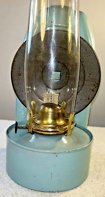 #ad Wall Mounted Metal Oil Paraffin Lamp with Reflector amp; Aladdin Chimney 39 cm Tall GBP 35.00