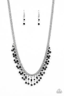 #ad Sporadic Sparkle Black Paparazzi Accessories Necklace $1.50